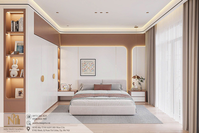 Mẫu phòng ngủ cho bé gái nhà chị Mai