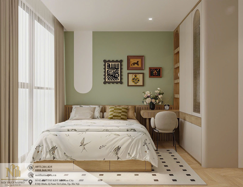 Thiết kế nội thất phòng ngủ nhỏ 20m2