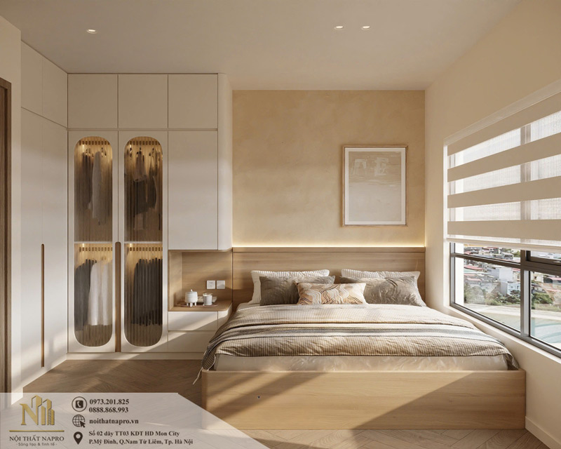 Thiết kế nội thất phòng ngủ nhà chị Trang